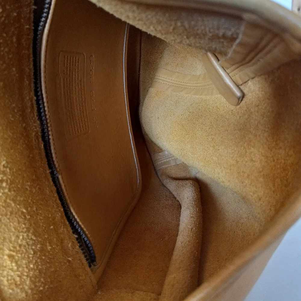 Coach ORIGINALS Large Ergo Flap Bag In Mustard #9029 - Picture 14 of 15